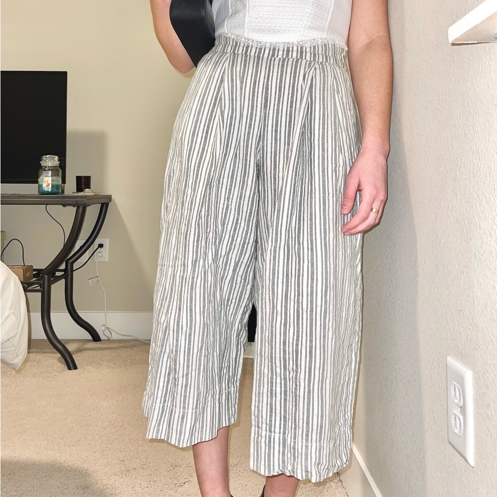 Vintage wide leg crop pants